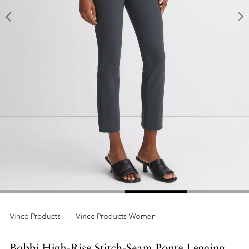 Bobbi High-Rise Stitch-Seam Ponte Legging - Picture 3 of 9